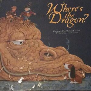 Where's the Dragon by Jason Hook kids book Awesome illustrations with embossing